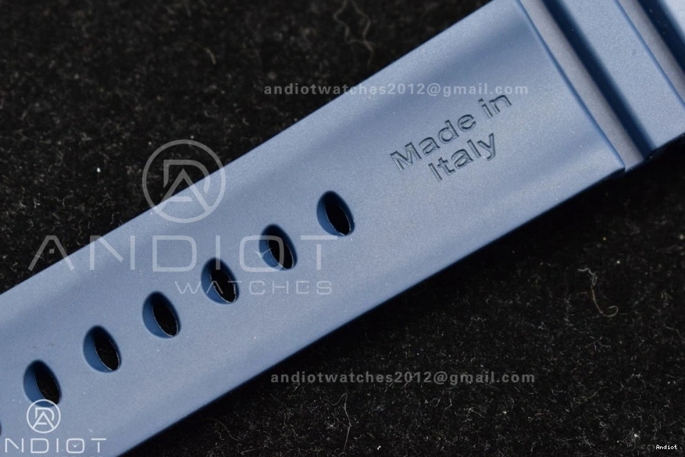 Blue Blue SBF Dial P900 Rubber Best on Carbotech W Strap 1:1 Edition PAM1232 0406